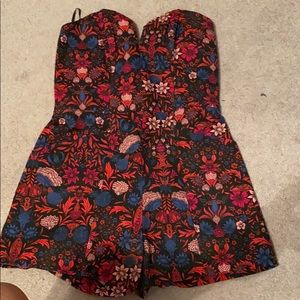Strapless romper